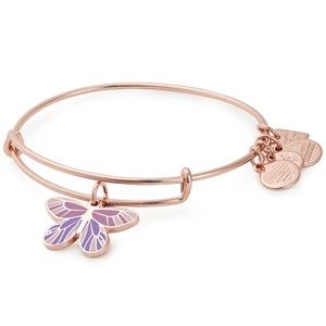 BUTTERFLY CHARM BRACELET - SHINY ROSE GOLD FINISH